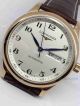 Copy Swiss Longines Watch Yellow Gold Brown Leather  (8)_th.jpg